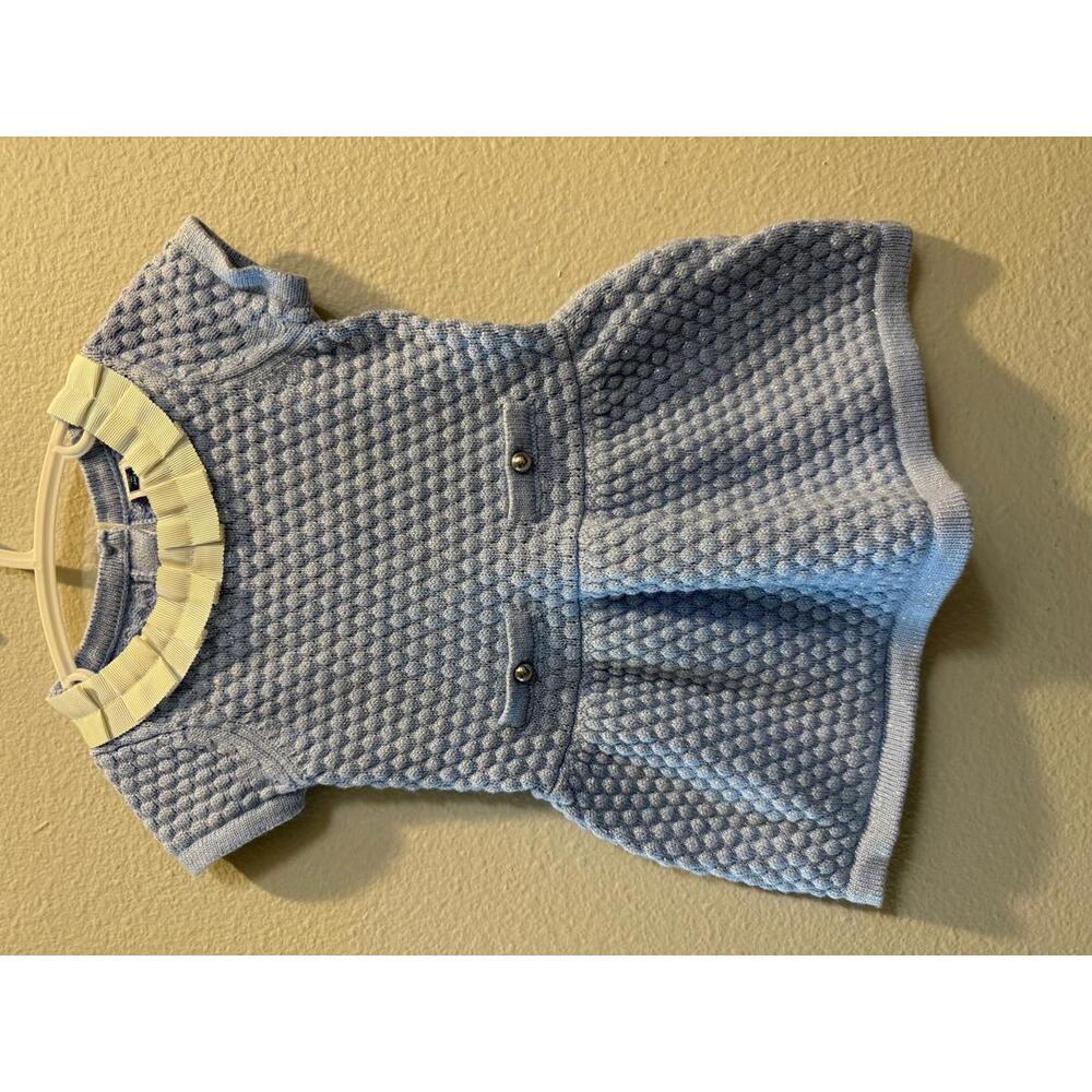 Janie and Jack Ruffled Collar Dress 6 to 12 Months - Picture 1 of 5